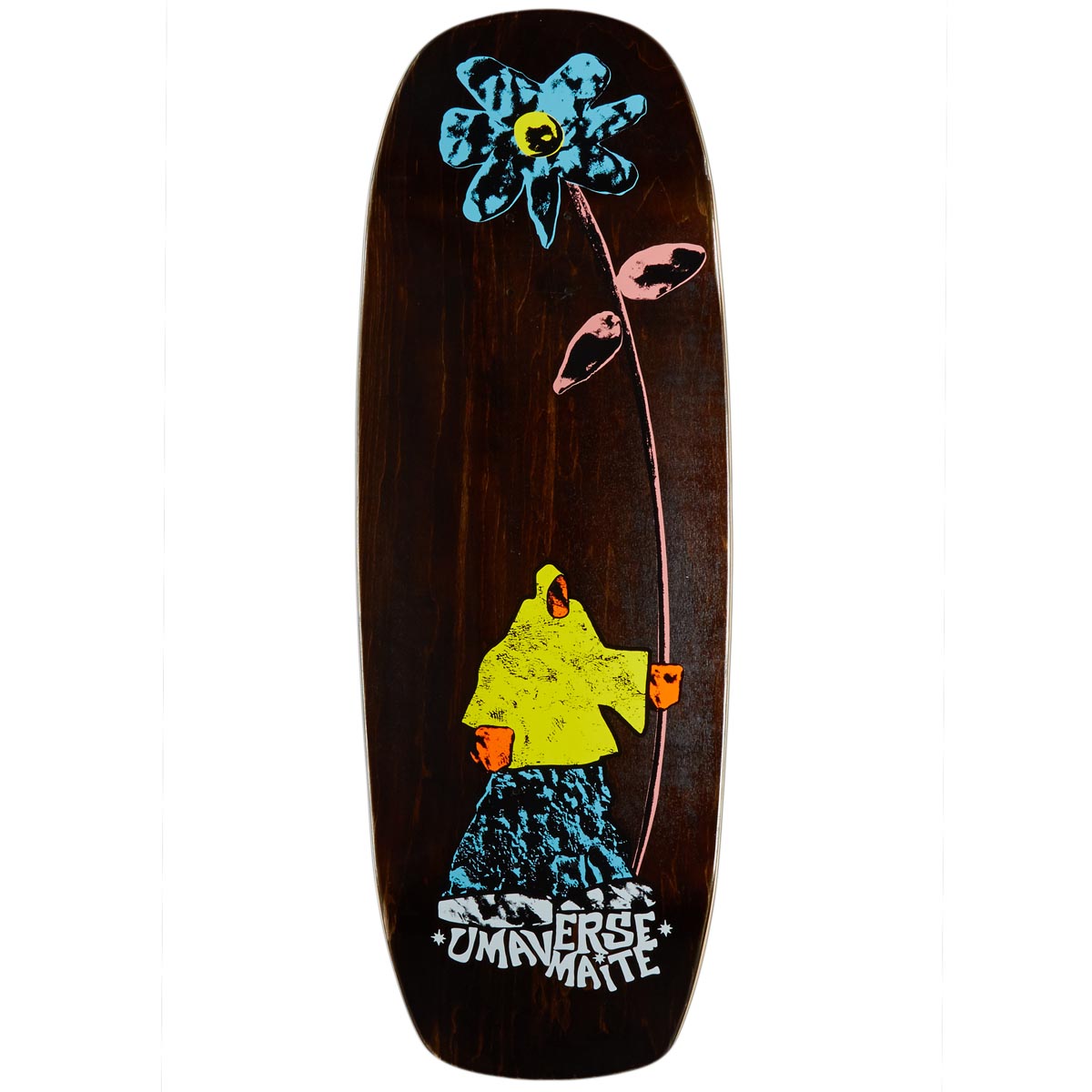 Umaverse Maite Floret On Broski Shape Skateboard Deck - 10.70