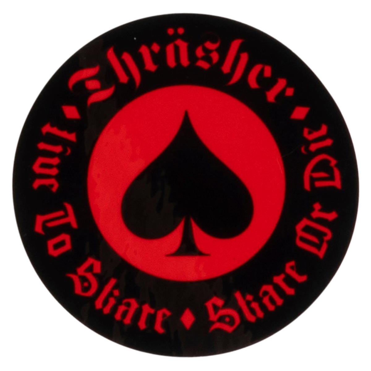 Thrasher Oath Sticker - Black/Red image 1