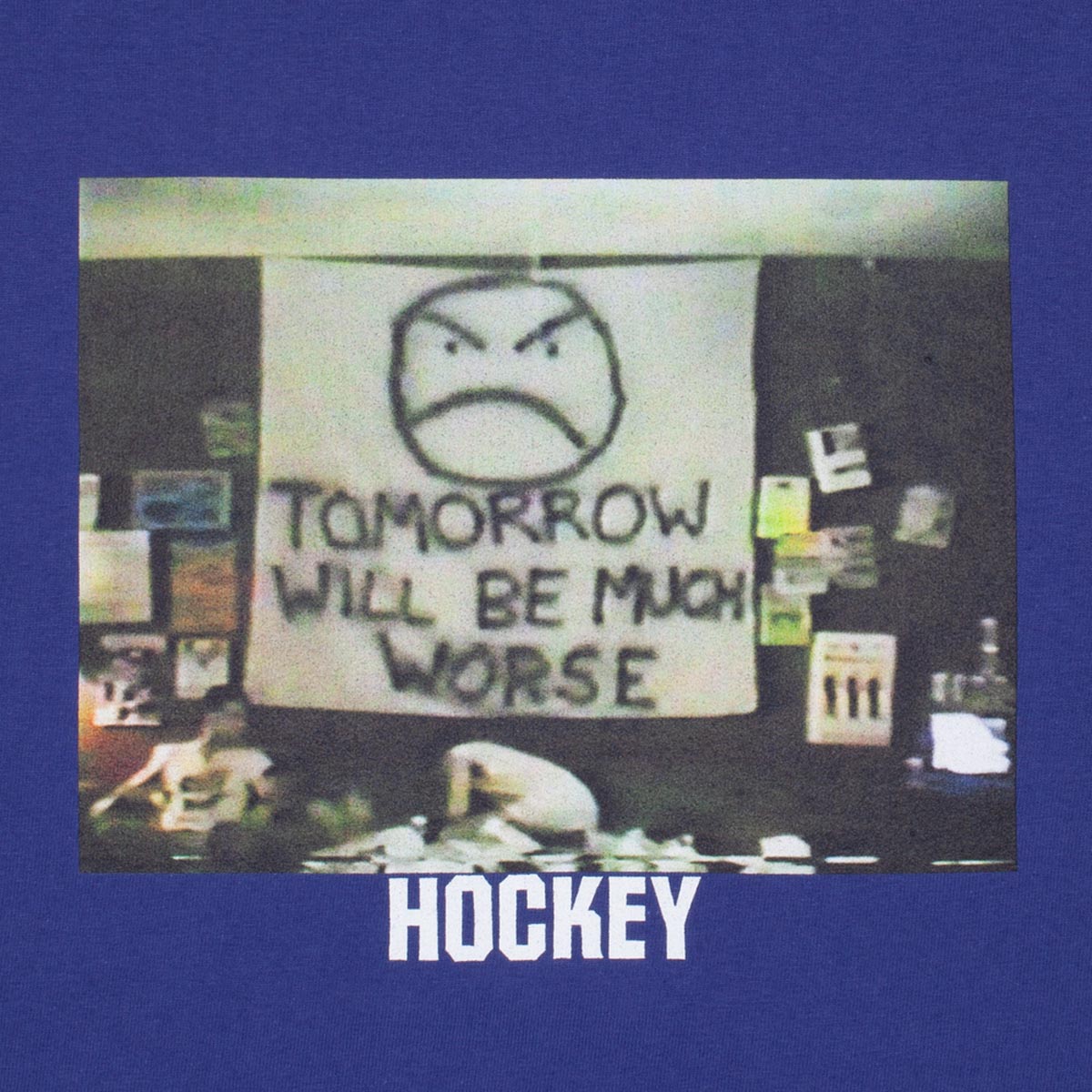 Hockey Much Worse T-Shirt - True Blue image 2