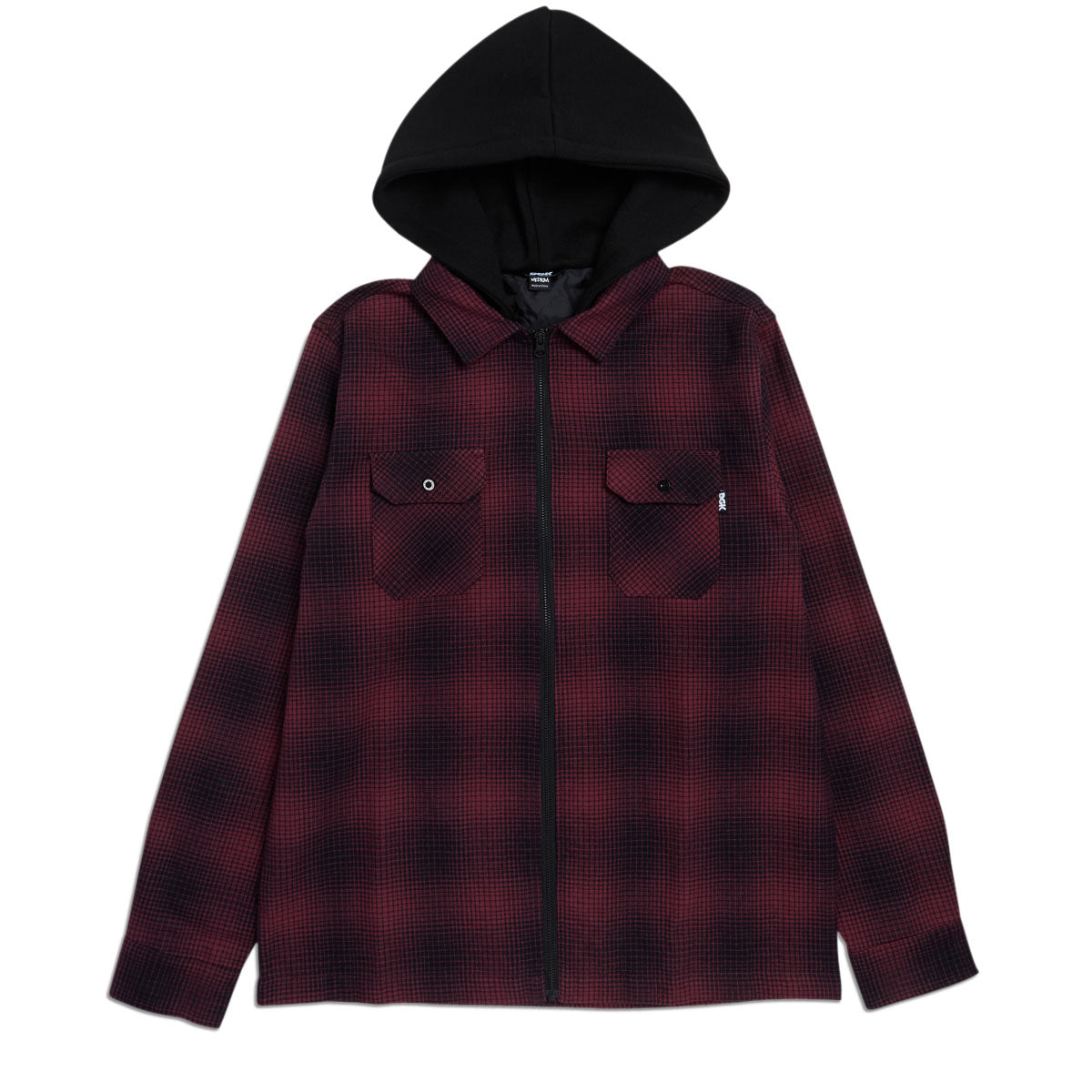 DGK Mood Flannel Shacket Jacket - Burgundy/Black image 1