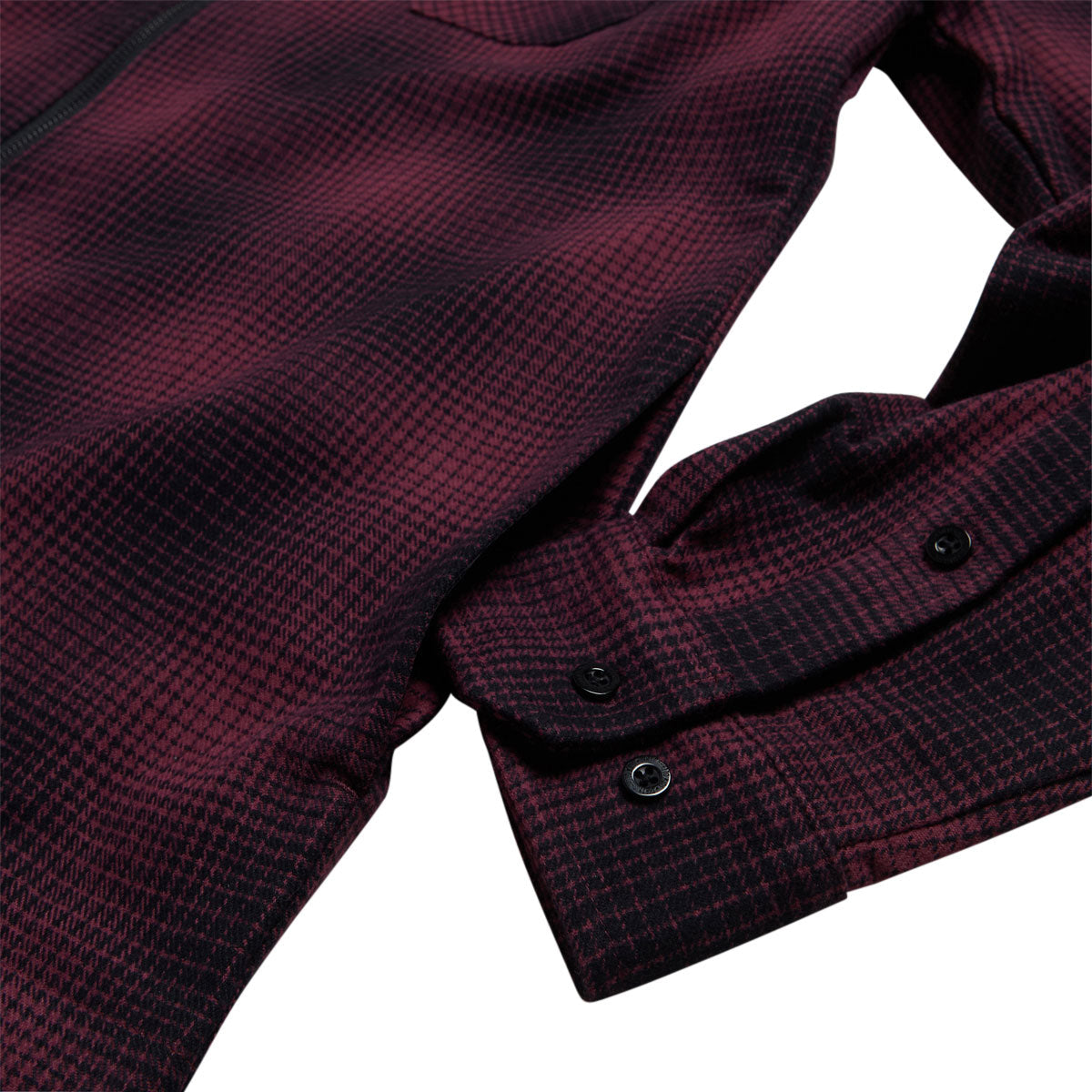 DGK Mood Flannel Shacket Jacket - Burgundy/Black image 3