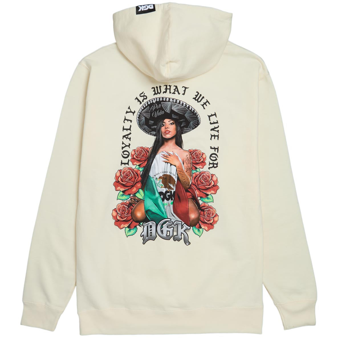 DGK Mamcita Fleece Hoodie - Bone image 1