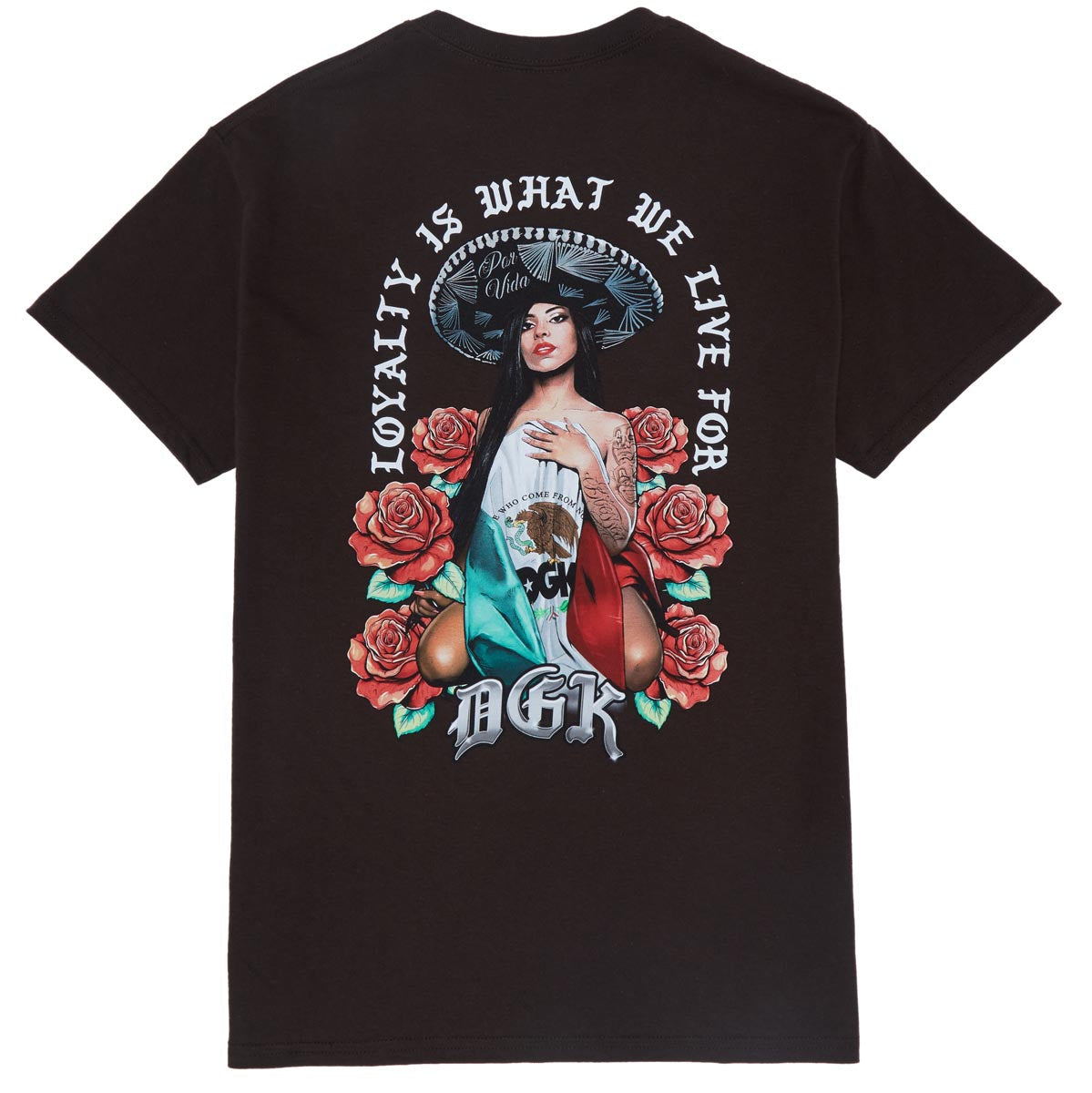 DGK Mamcita T-Shirt - Dark Chocolate image 2