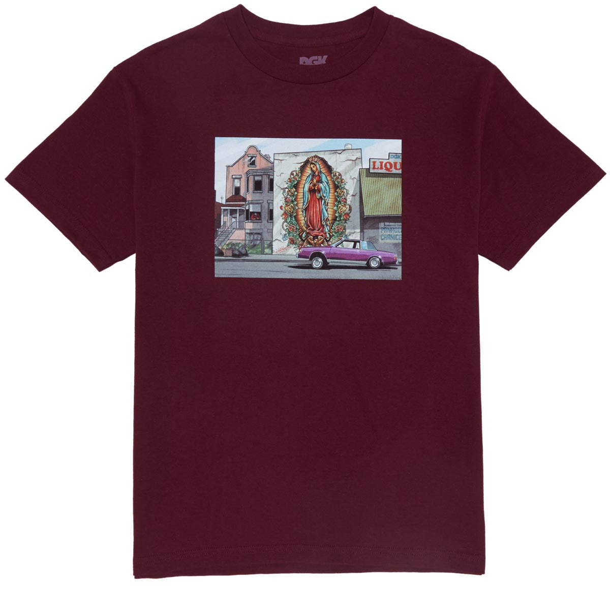 DGK Oración T-Shirt - Burgundy image 1