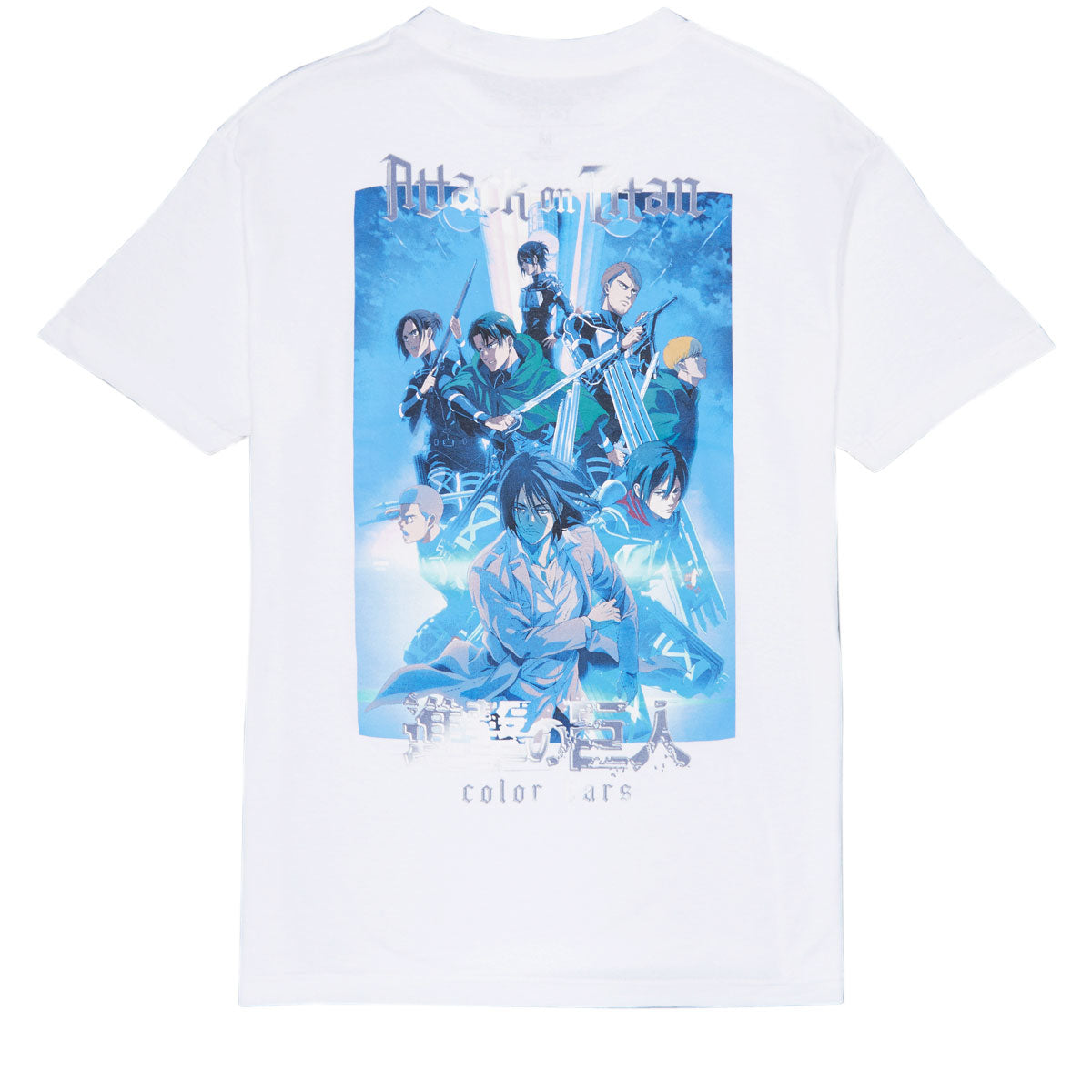 Color Bars x Attack on Titan Brigade T-Shirt - White image 2