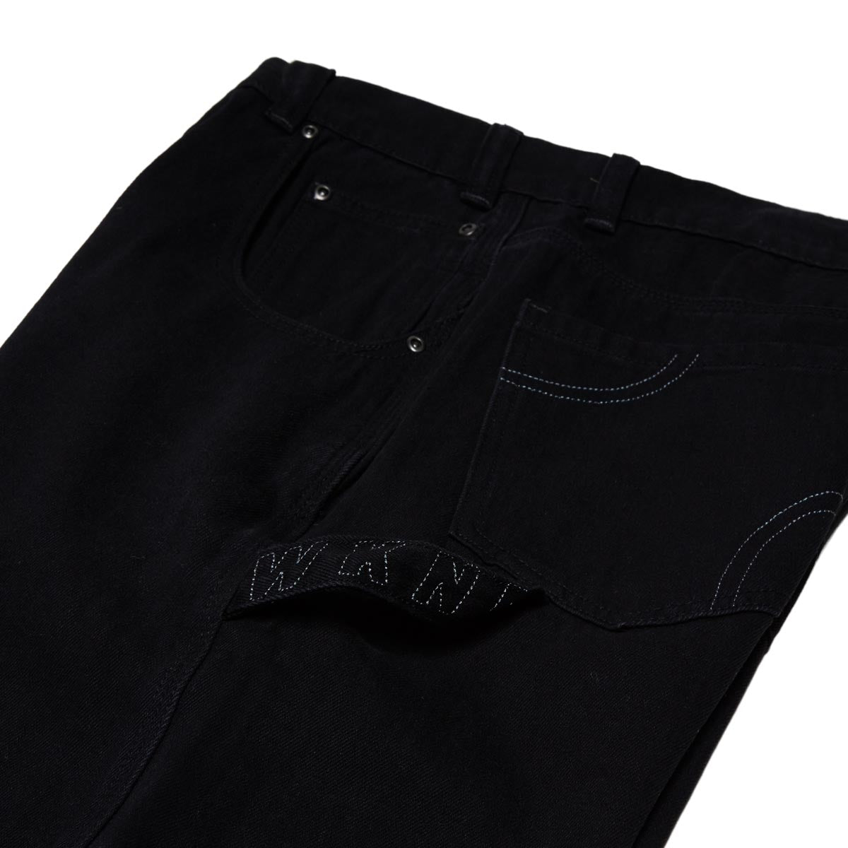 WKND Damn Near Carpenters Single Knee Jeans - Black image 5