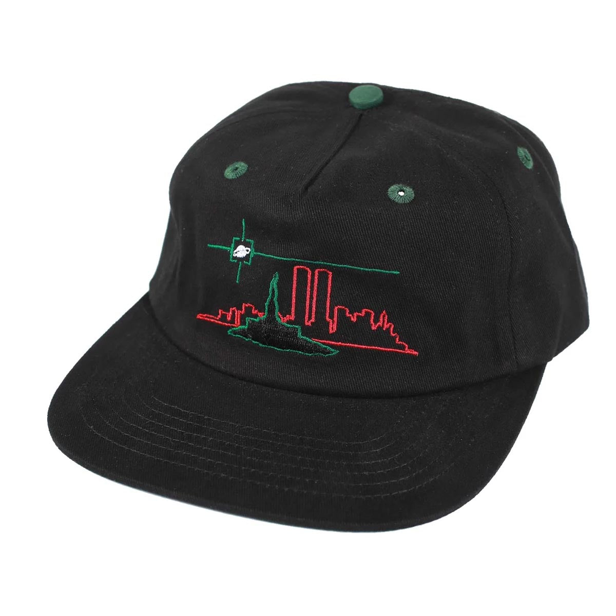 Theories Crosshairs Snapback Hat - Black/Green image 1