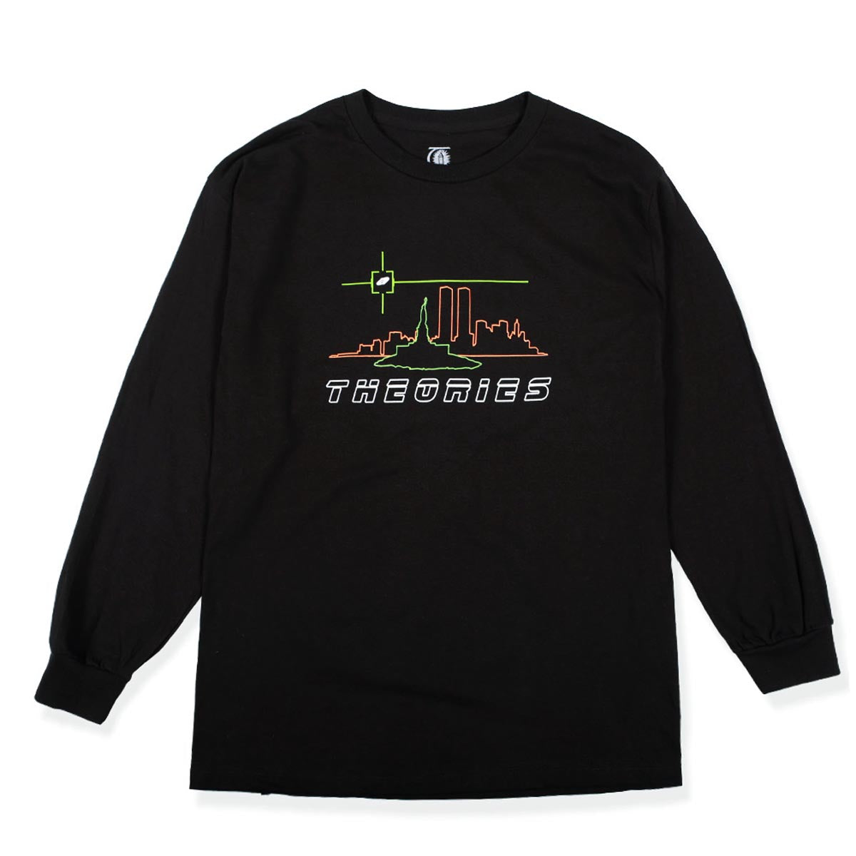 Theories Crosshairs Long Sleeve T-Shirt - Black image 1