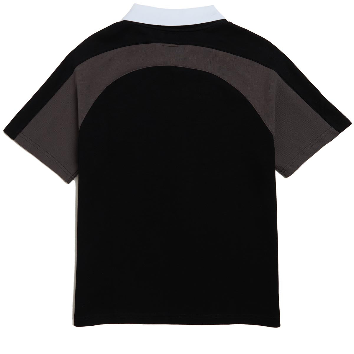 Theories Midfield Pique Polo Shirt - Black/Grey image 2