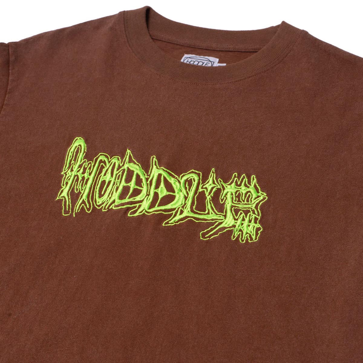 Hoddle Vision Logo T-Shirt - Brown image 3