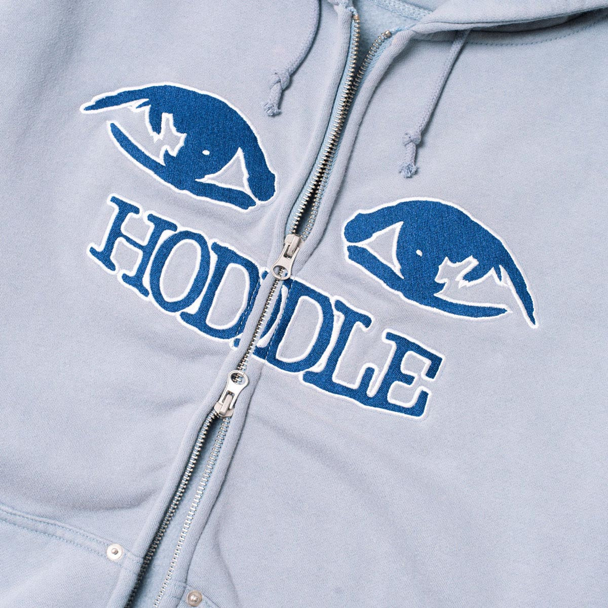 Hoddle Watcher Zip Up Hoodie - Blue Wash image 2