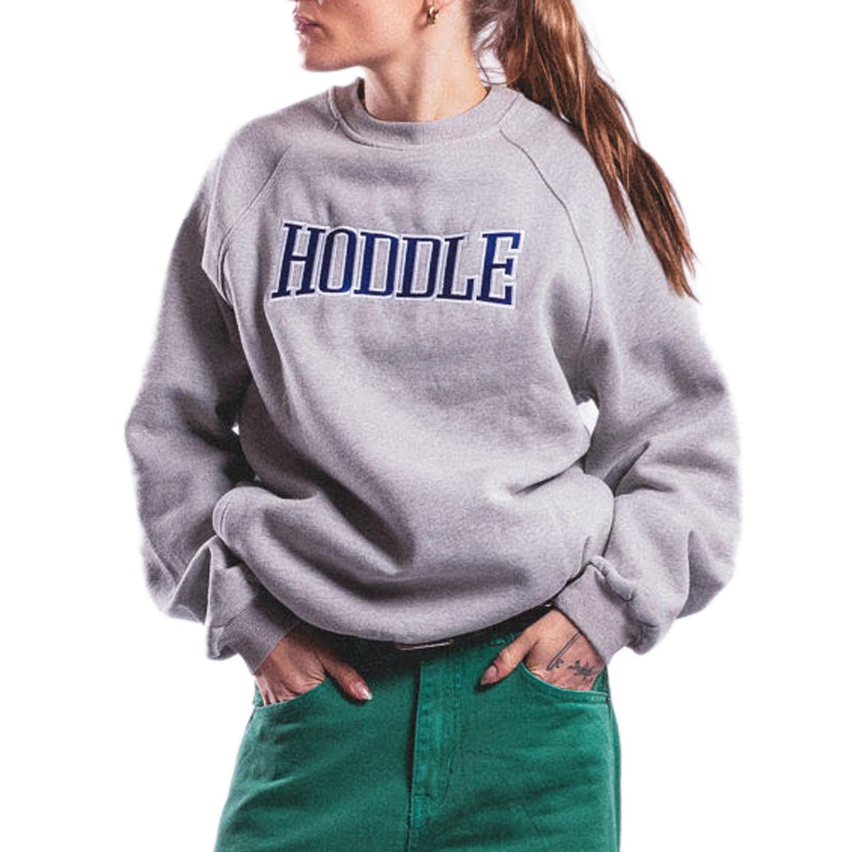 Hoddle Satellite Crew Sweater - Heather Grey image 5