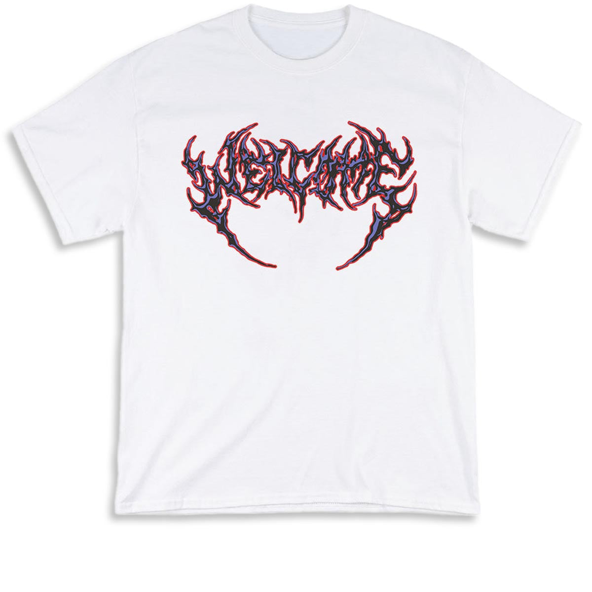 Welcome Fang T-Shirt - White/Purple/Red image 1