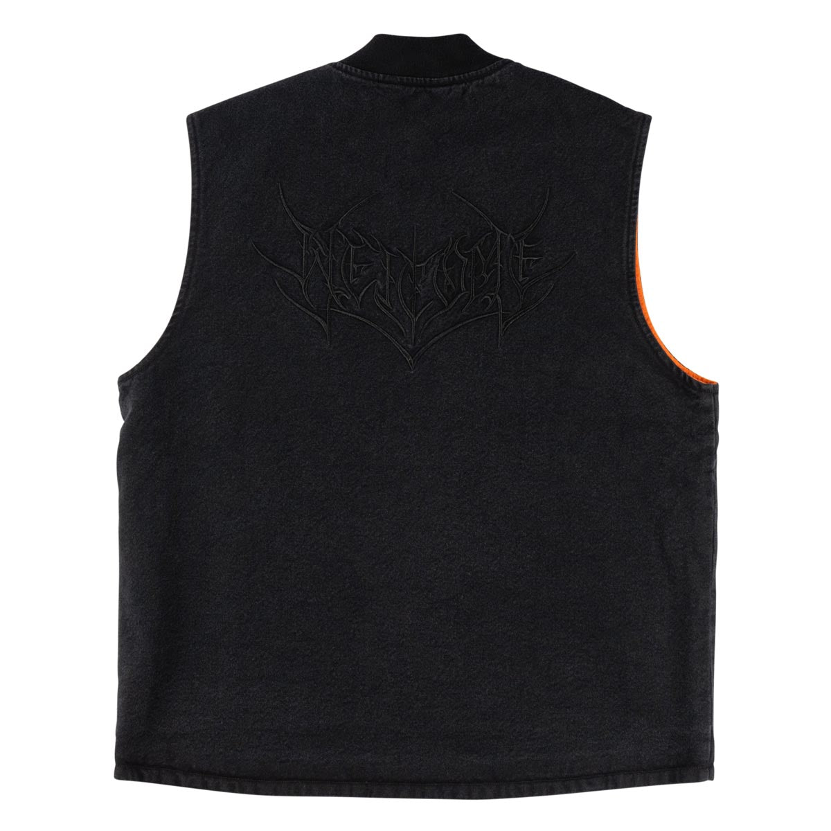 Welcome Splinter Enzyme Washed Vest Jacket - Black image 2