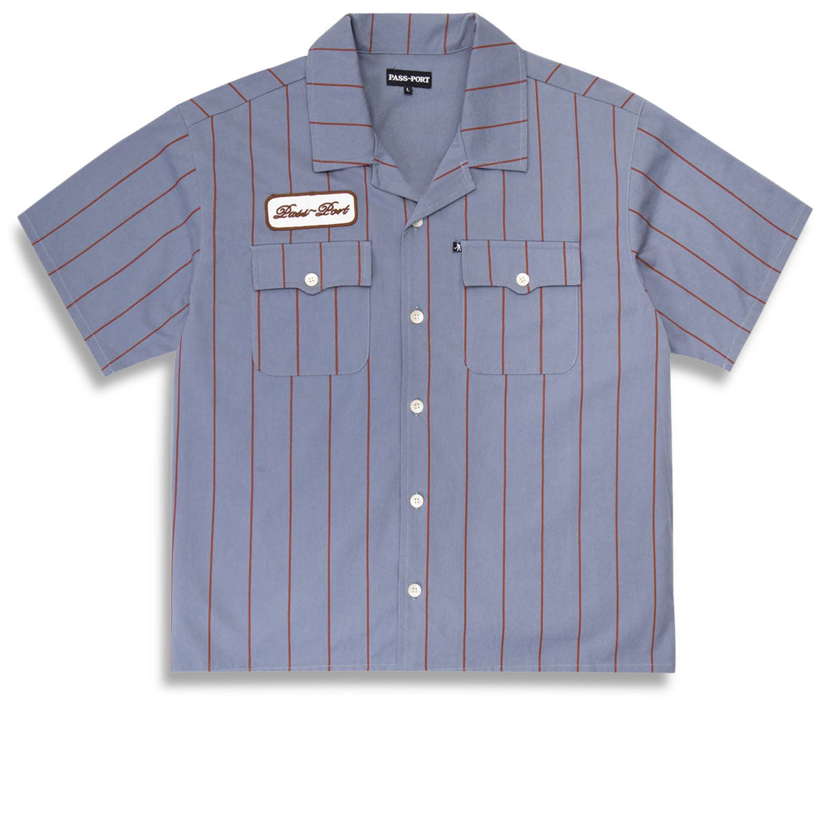 Passport Striped Casual Shirt - Light Blue image 1