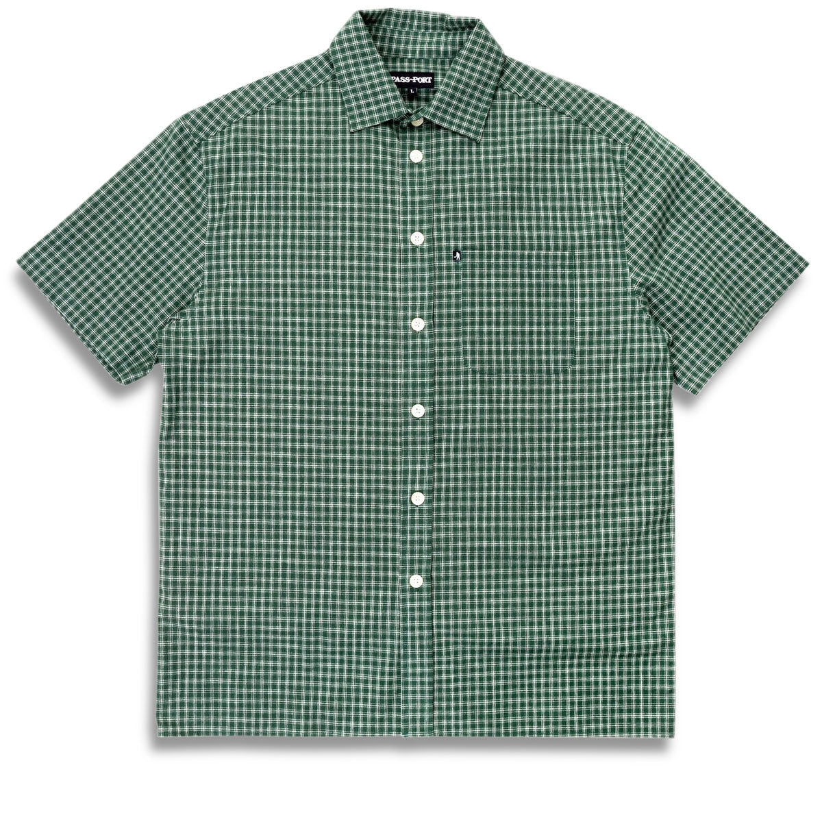 Passport Workers Check Shirt - Green image 1