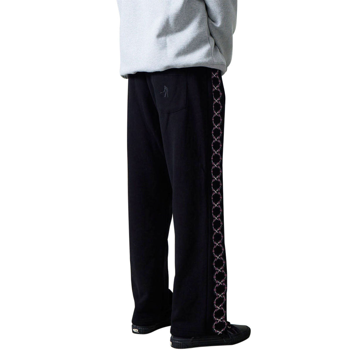 Passport Wattle Organic Fleece Track Pants - Black image 3