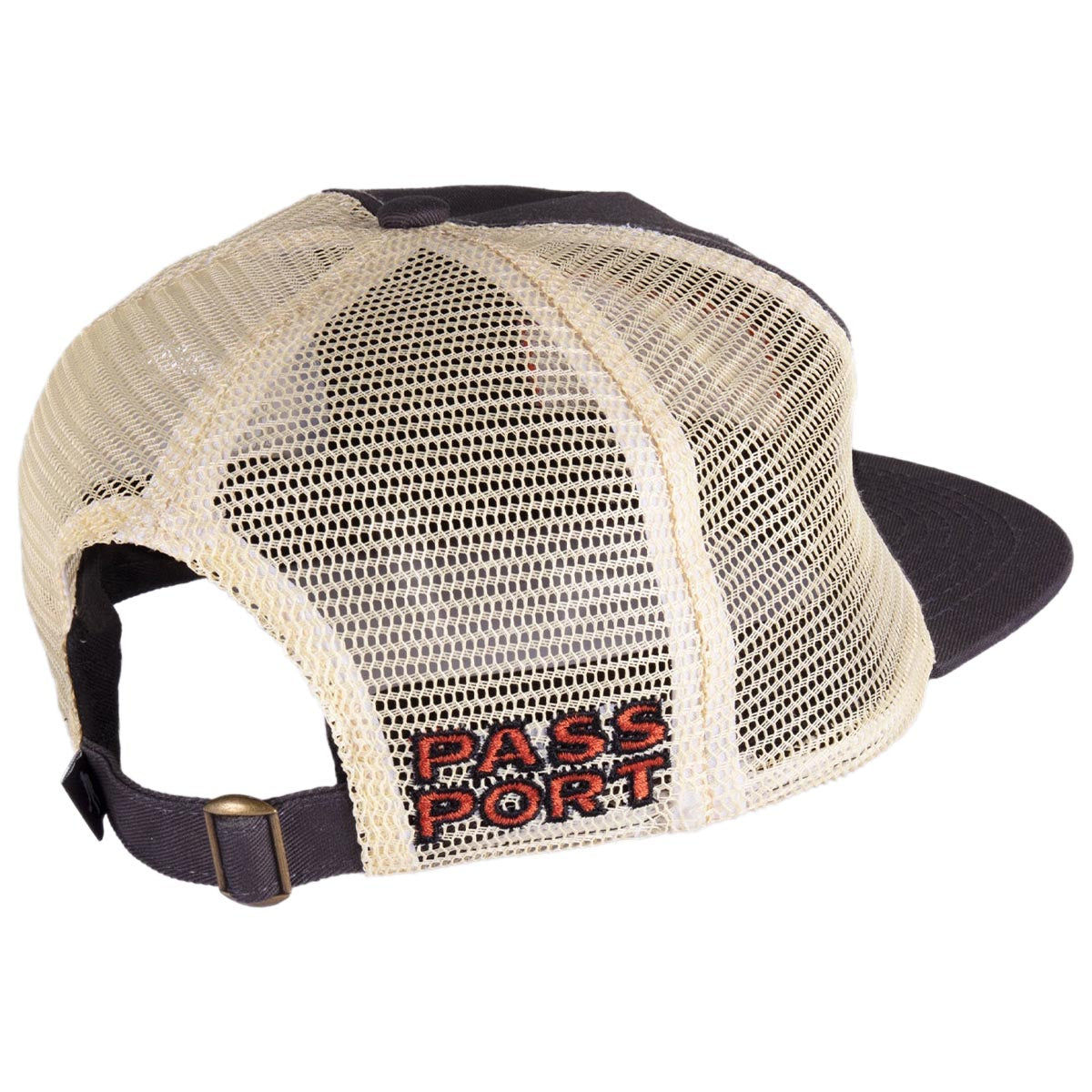 Passport Brush Fire Workers Trucker Hat - Tar/Off White image 2