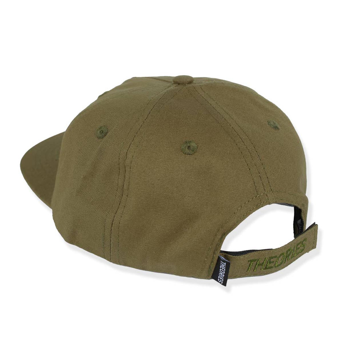 Theories Lantern Velcro Strapback Duck Canvas Hat - Olive image 2