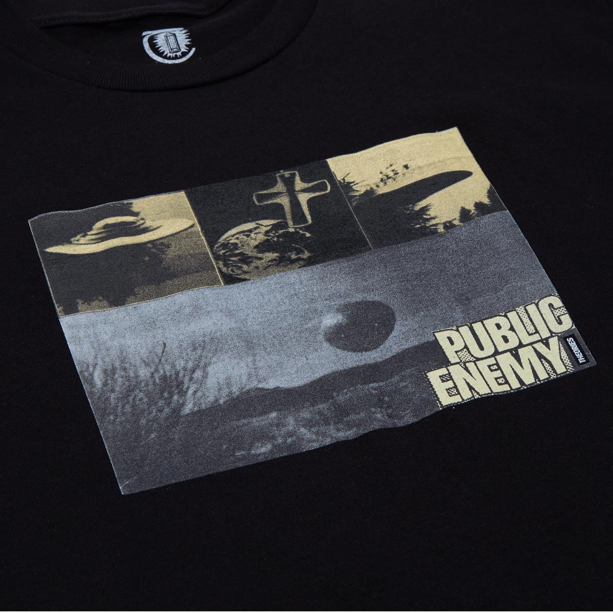 Theories Public Enemy T-Shirt - Black image 2