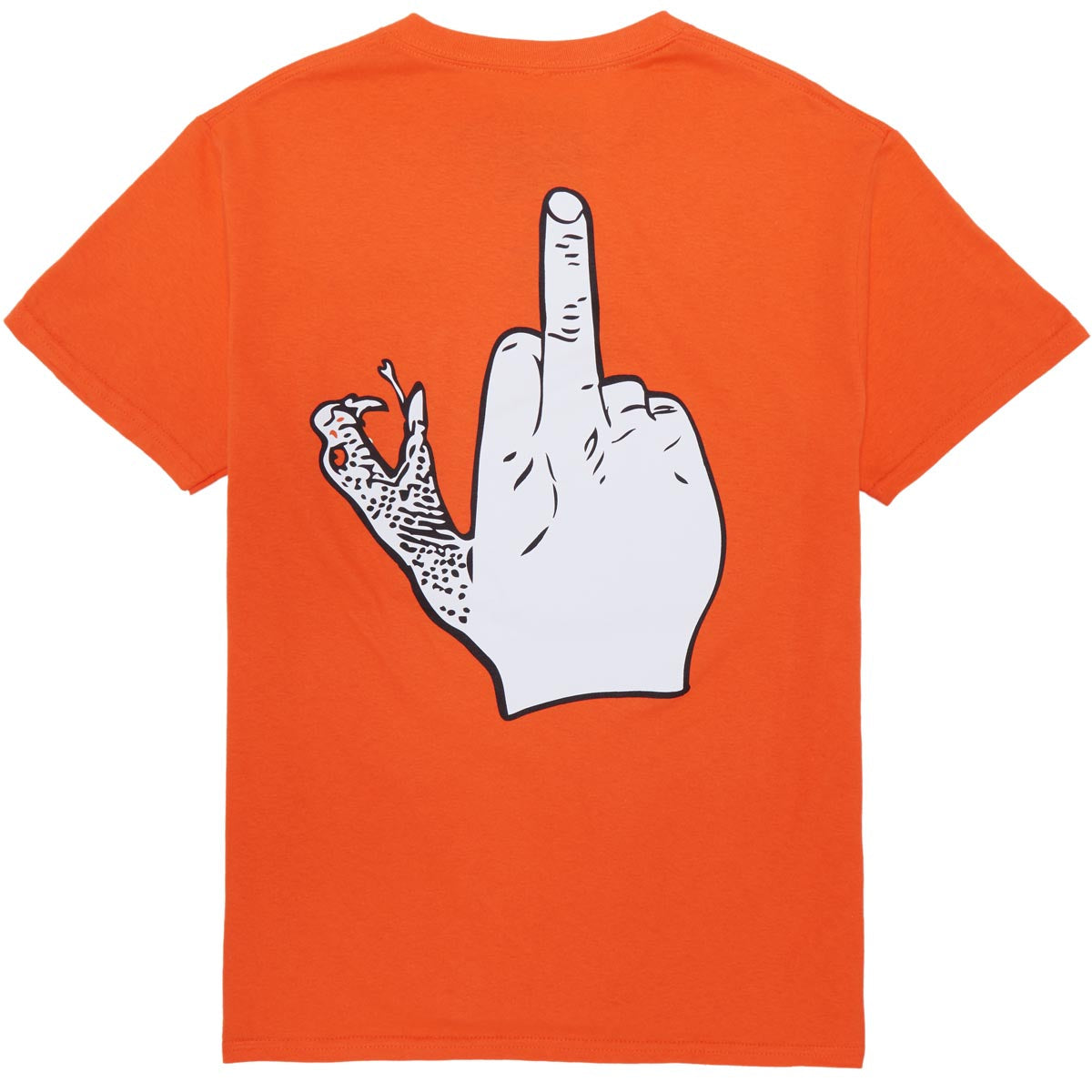 Doom Sayers Up Yours Pocket T-Shirt - Orange image 1