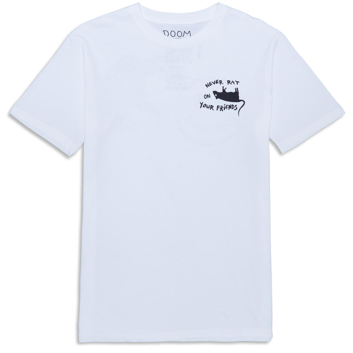 Doom Sayers Never Rat T-Shirt - White image 2