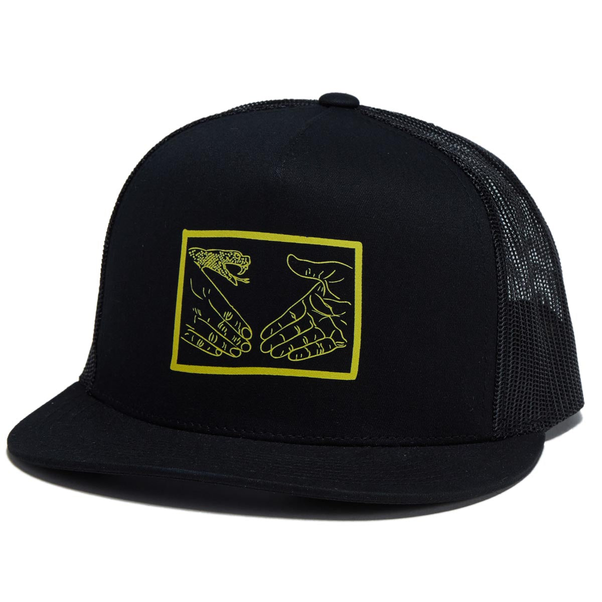 Doom Sayers Snake Shake Trucker Hat - Black/Yellow image 1