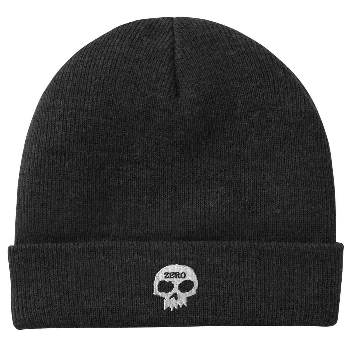 Zero Embroidered Skull Beanie - Black image 1