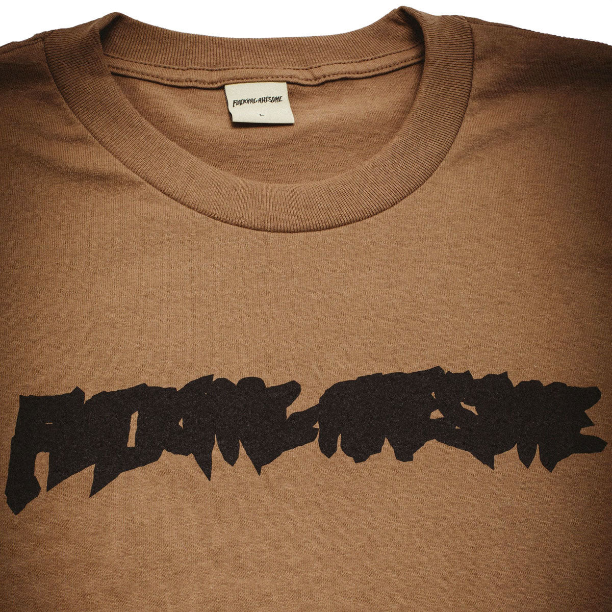 Fucking Awesome Ink Trap Stamp Logo T-Shirt - Brown image 2