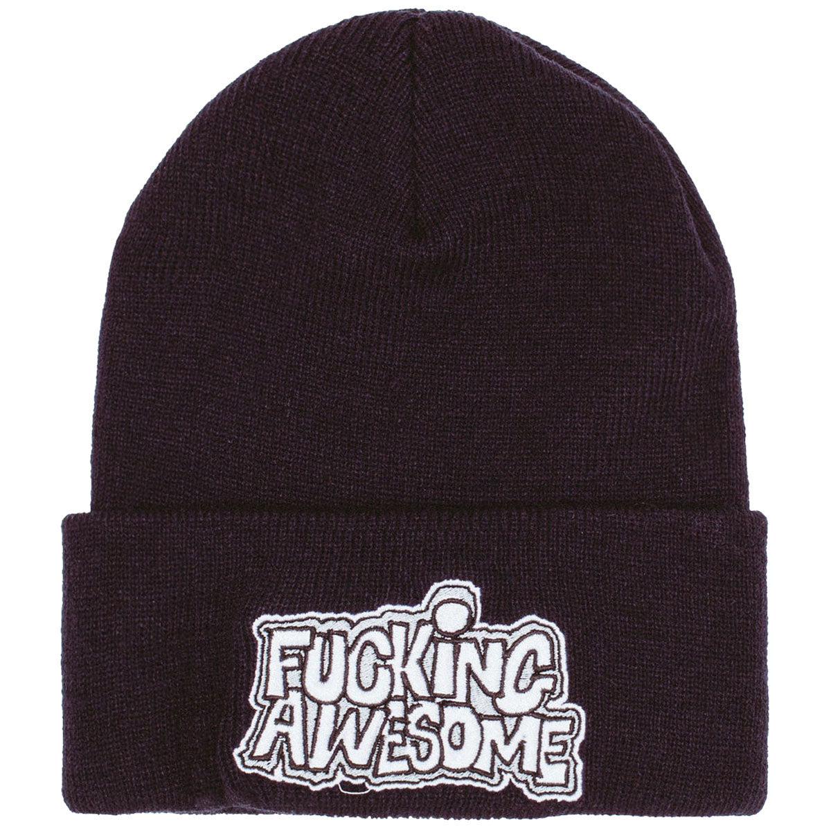 Fucking Awesome PBS Logo Cuff Beanie - Black image 1