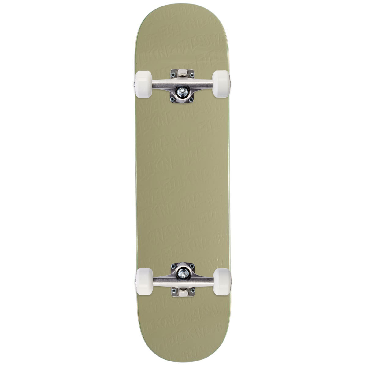 Fucking Awesome Khaki Stamp Embossed Skateboard Complete - 8.25