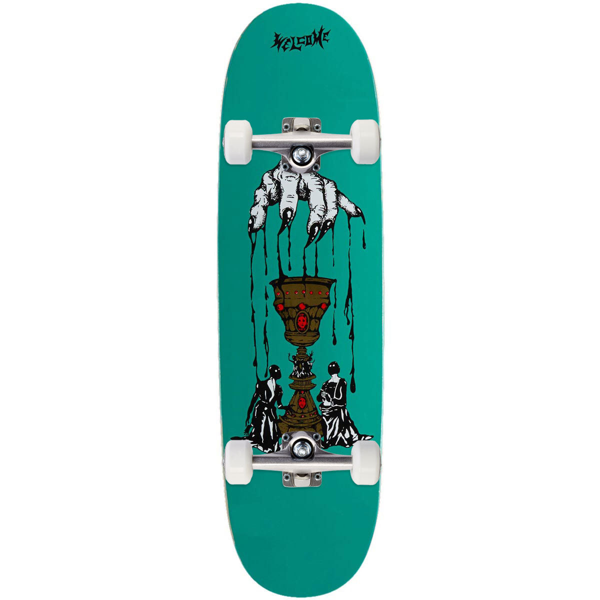 Welcome Chalice On A Son Of Boline Skateboard Complete - Teal - 8.80