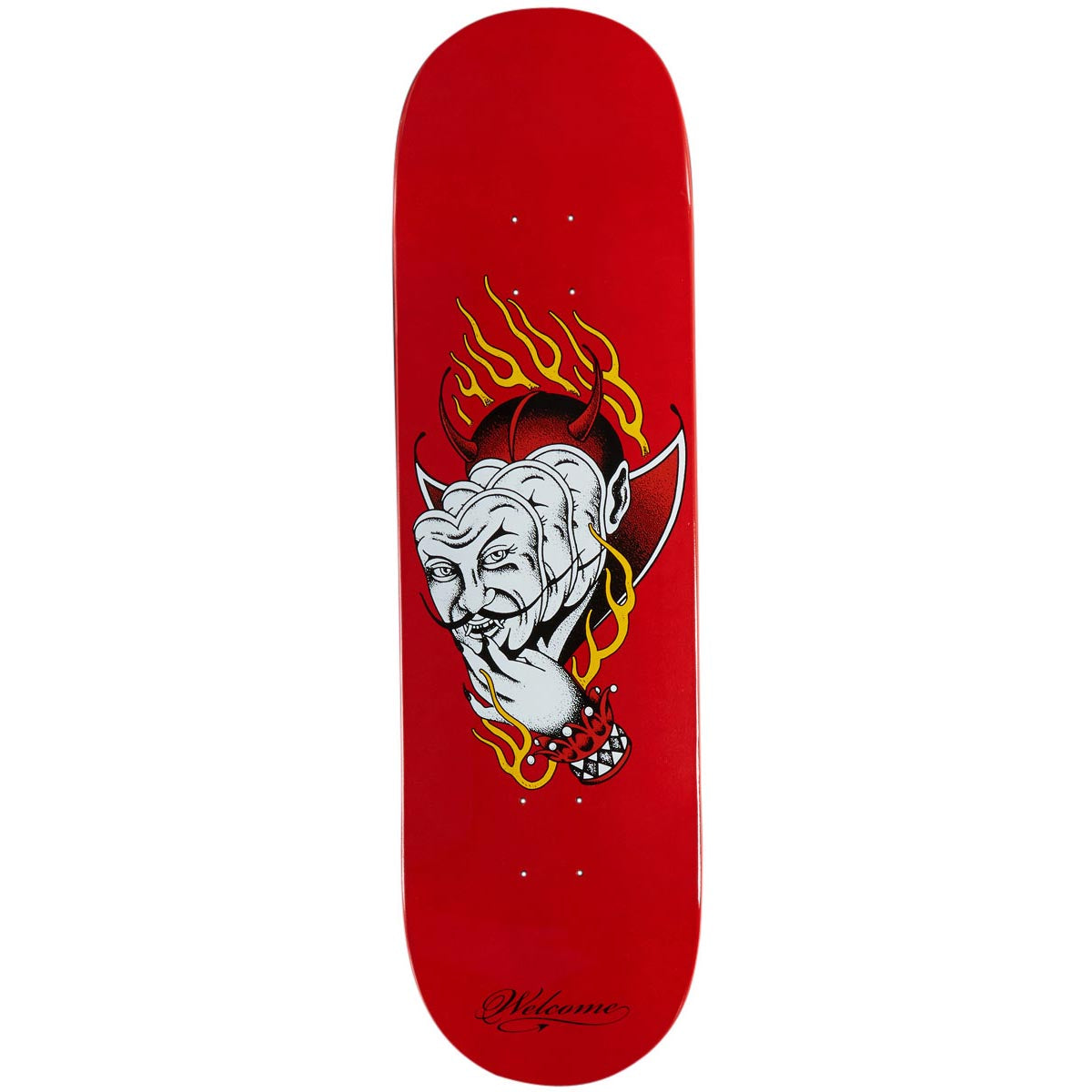 Welcome Diablo On A Popsicle Skateboard Deck - Red Dip - 8.75