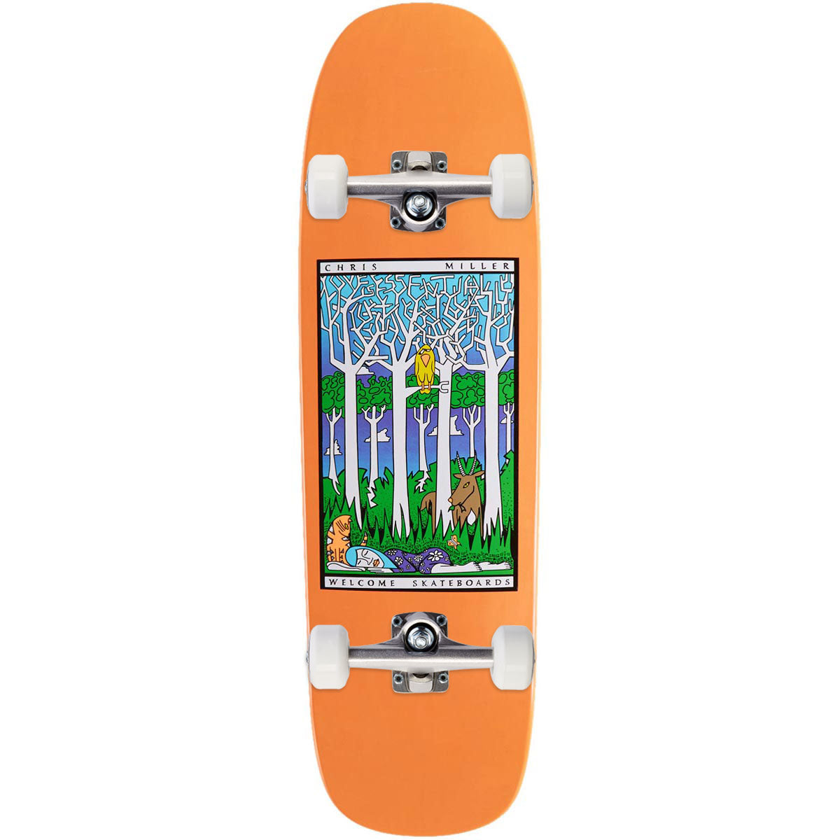 Welcome Love Is Essential On A Golem Skateboard Complete - Orange Dip - 9.50