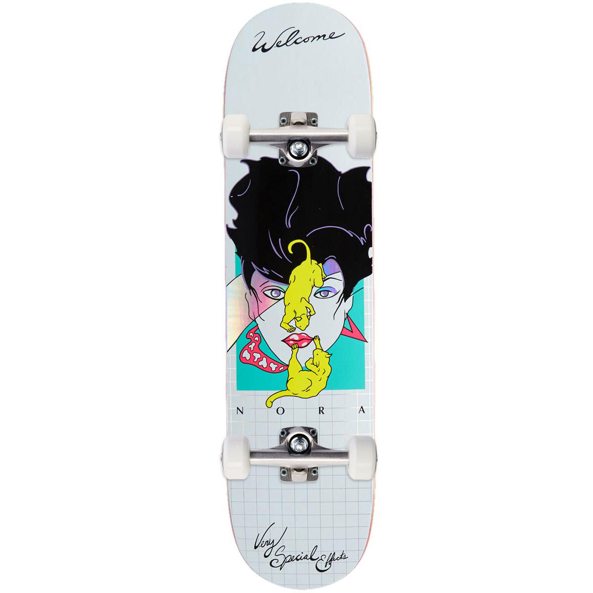 Welcome Special Effects On A Popsicle Skateboard Complete - White/Prism Foil - 7.75