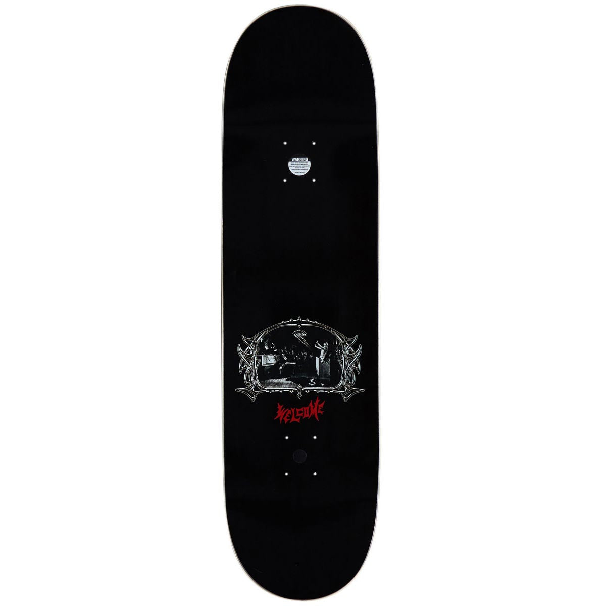 Welcome Trial On A Popsicle Skateboard Complete - Black/Silver Foil - 9.00