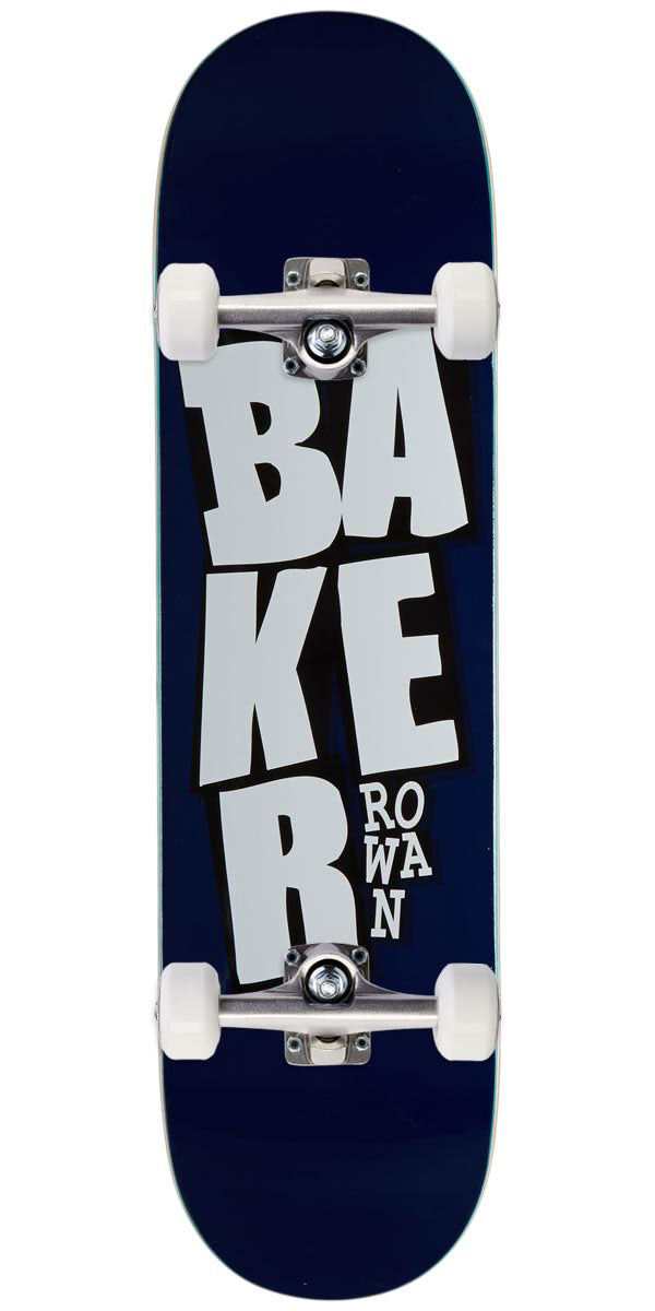 Baker Rowan Stacked Name B2 Skateboard Complete - Blue - 8.25