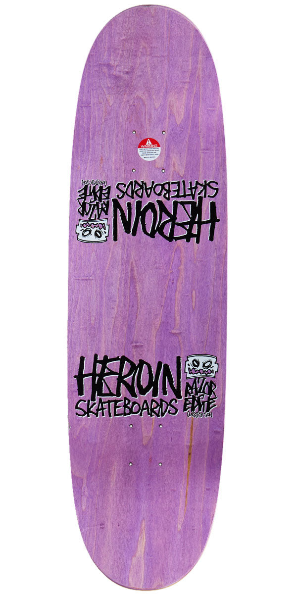 Heroin Symmetrical Egg Rainbow Ply Skateboard Deck - 8.75