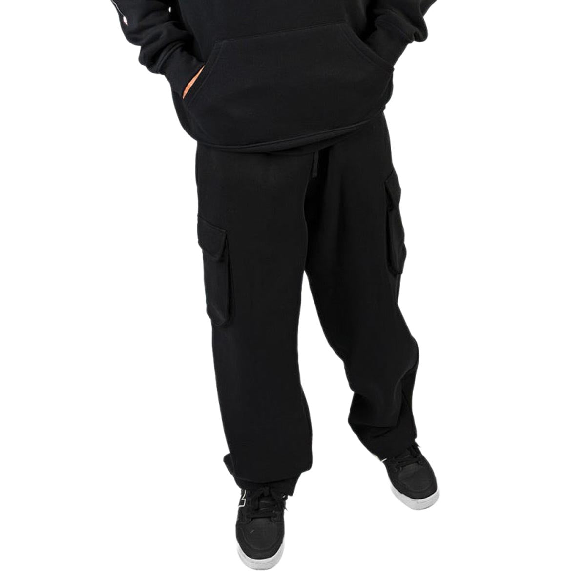 DGK OGs Fleece Cargo Pants - Black image 4