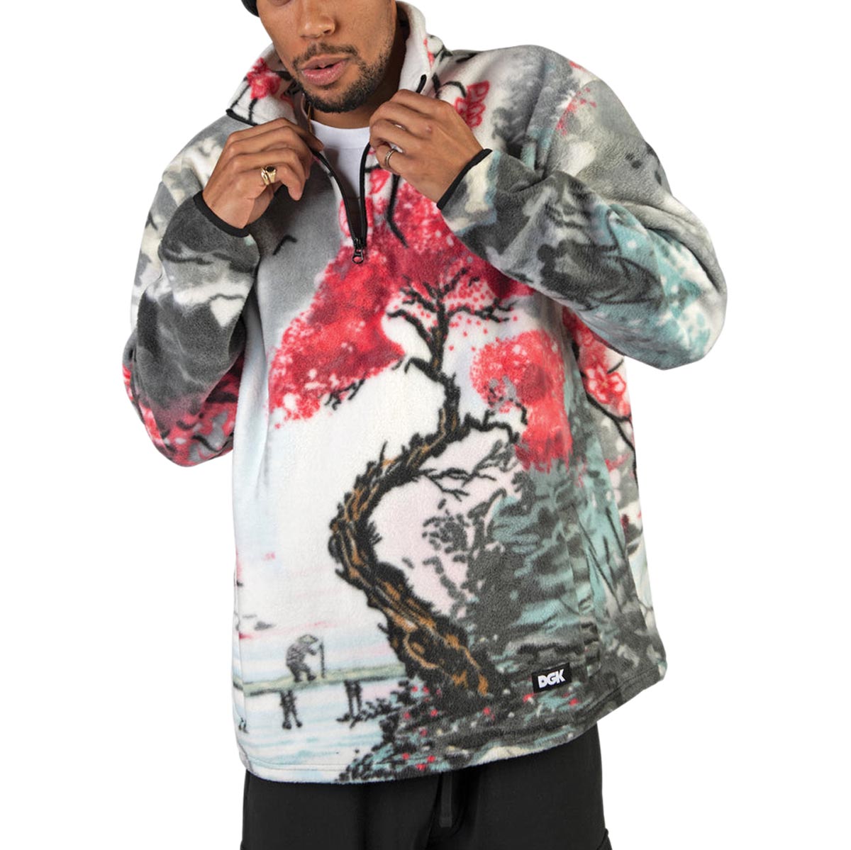 DGK Paradise Polar Fleece Sweatshirt - Multi image 1