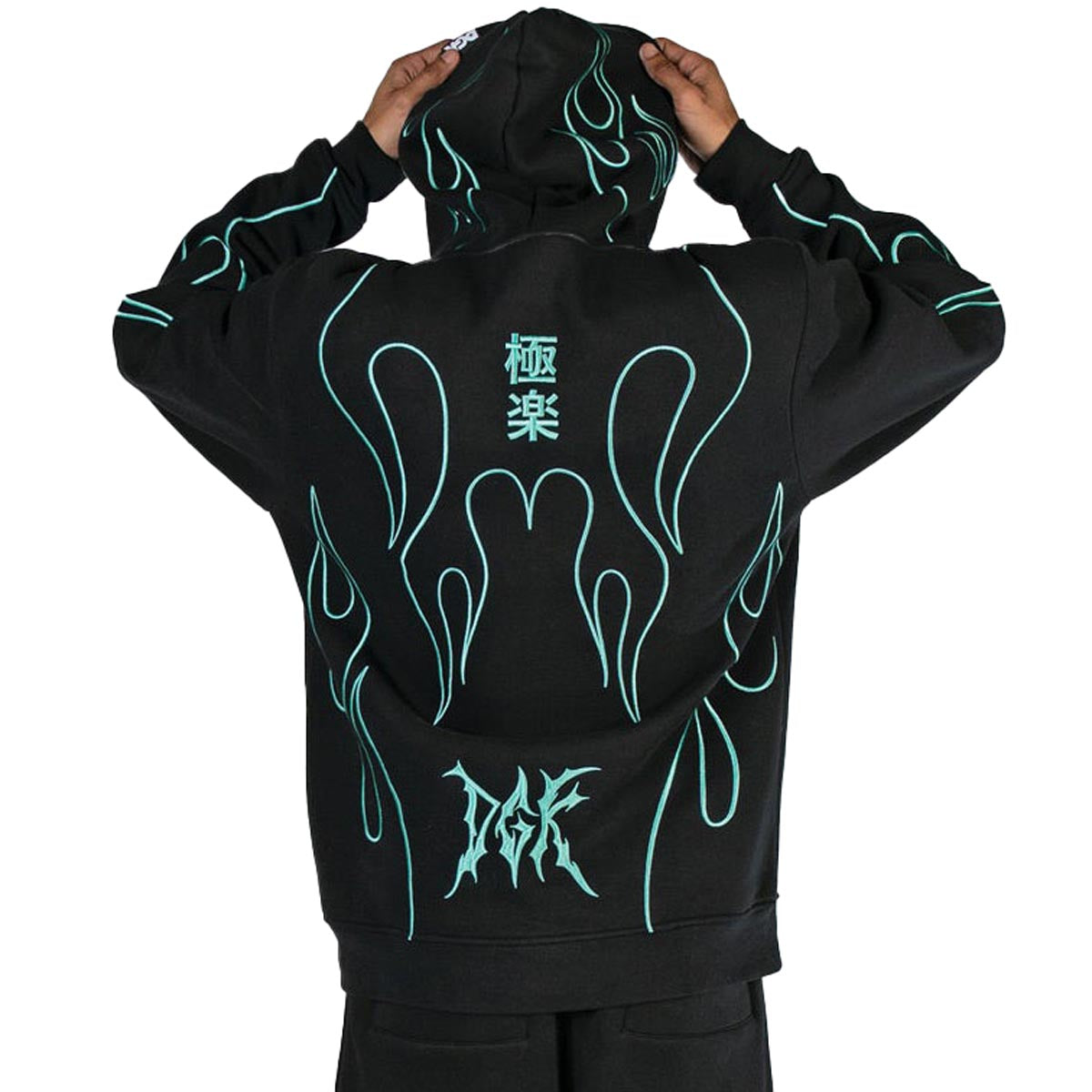 DGK Fuego Fleece Hoodie - Black image 2