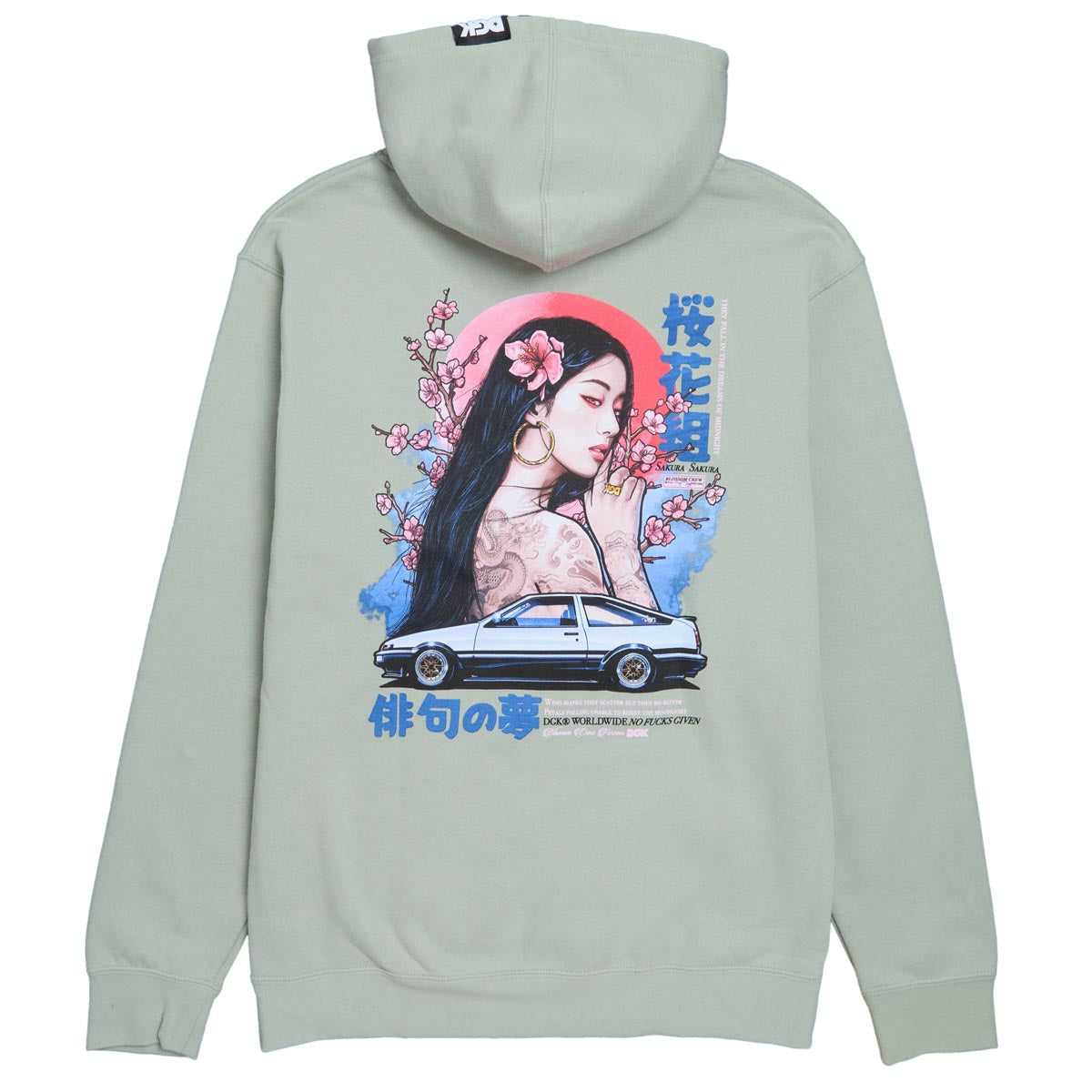 DGK Risen Fleece Hoodie - Dusty Sage image 1