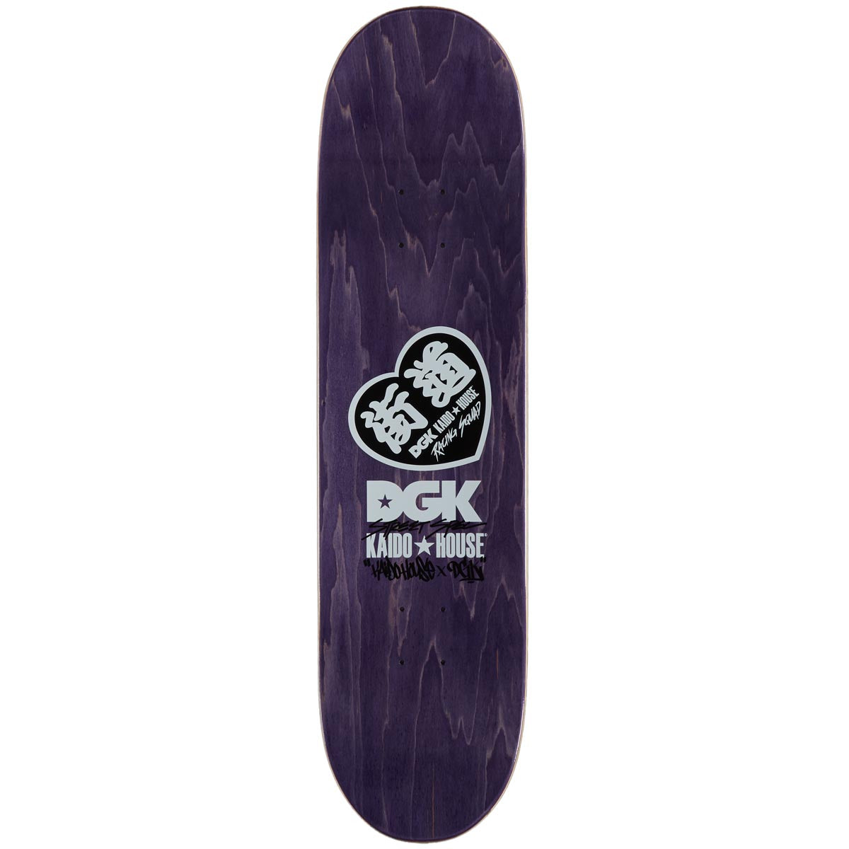 DGK x Kaido House Roulette Racer Skateboard Deck - Silver Glitter - 8.25