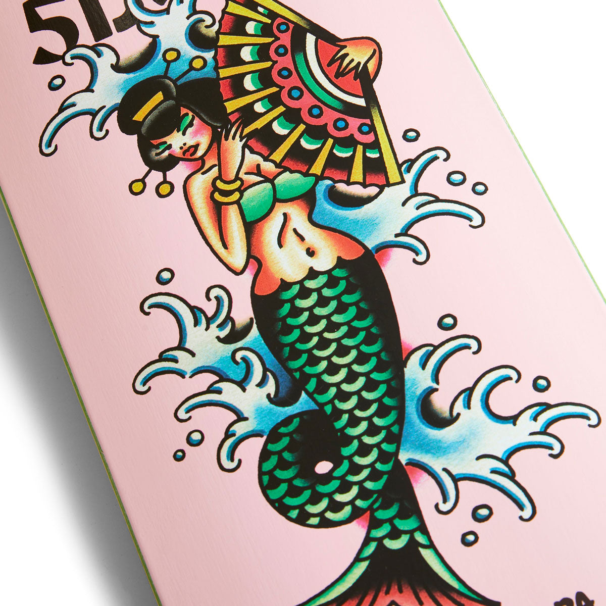 5Boro Shinya Nohara Mermaid Skateboard Deck - Pink - 8.00