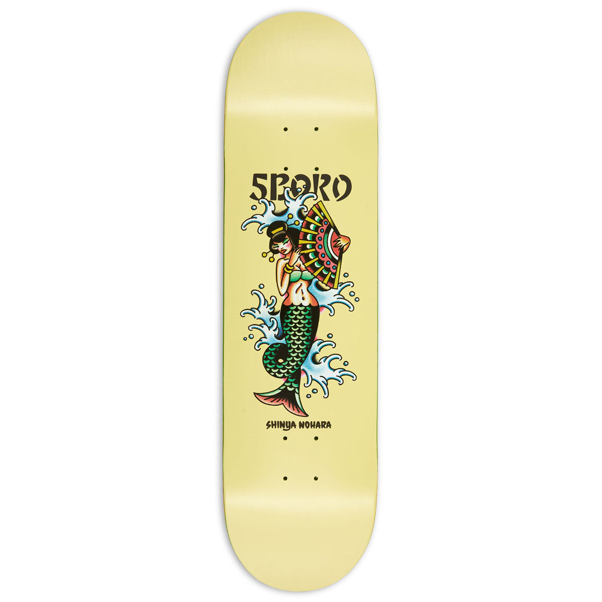 5Boro Shinya Nohara Mermaid Skateboard Deck - Yellow - 8.25