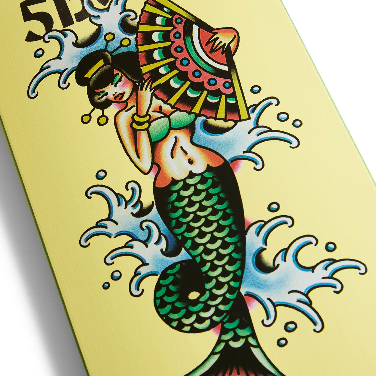 5Boro Shinya Nohara Mermaid Skateboard Complete - Yellow - 8.25