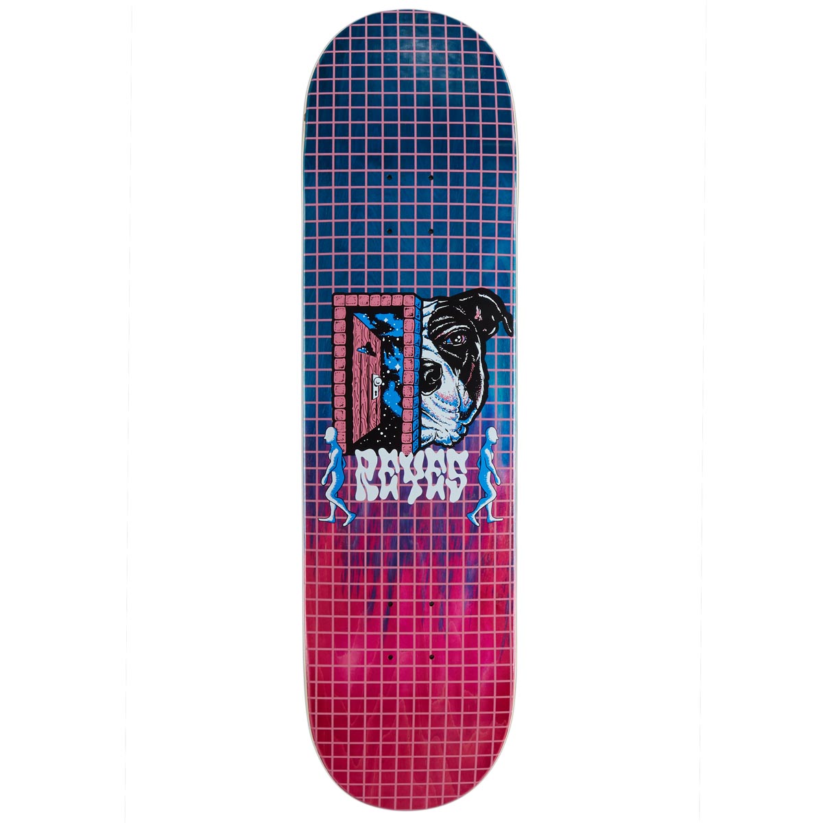 Thank You David Reyes Doorway Skateboard Deck - Pink/Blue Fade Woodgrain - 8.50