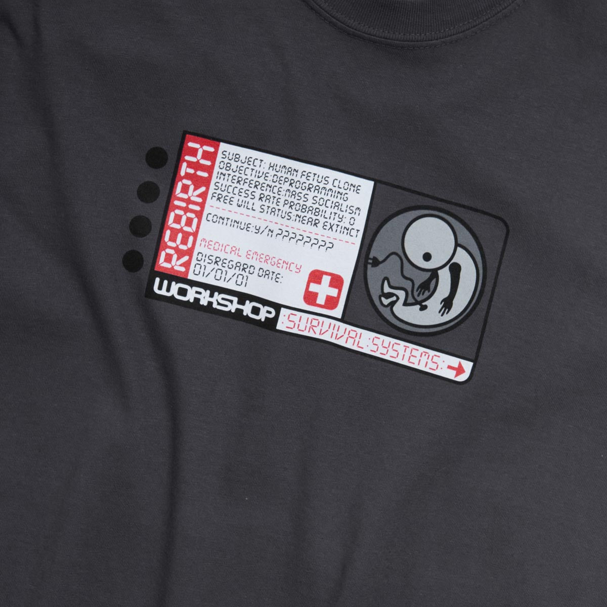 Alien Workshop Clone Classic T-Shirt - Graphite image 2