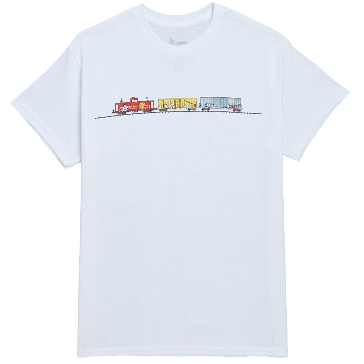 Art Project x J Strickland Train T-Shirt - White image 1