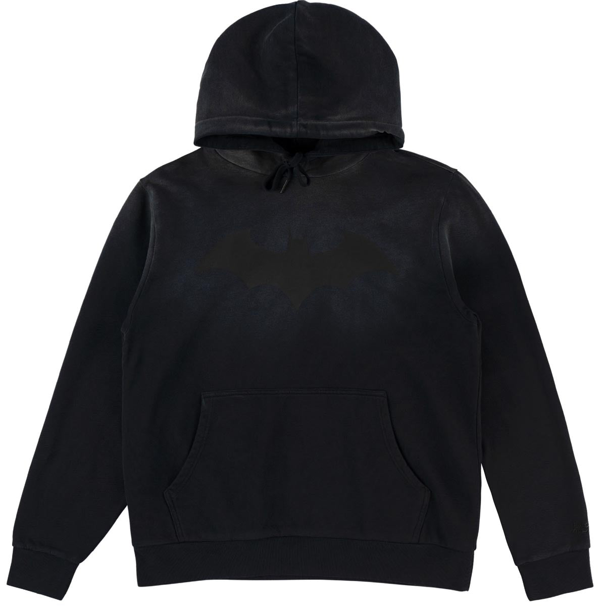 Welcome x Batman Bat Logo Sun Fade Hoodie - Black image 1